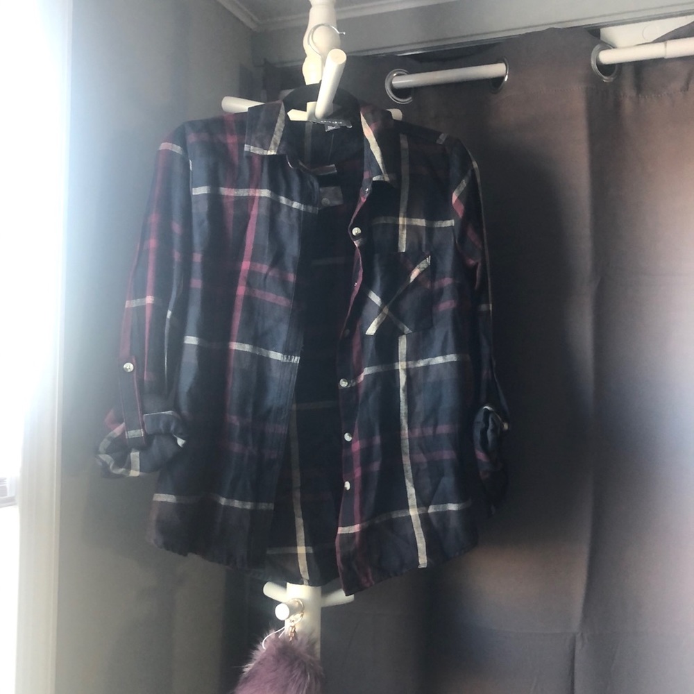 Light weight flannel top
